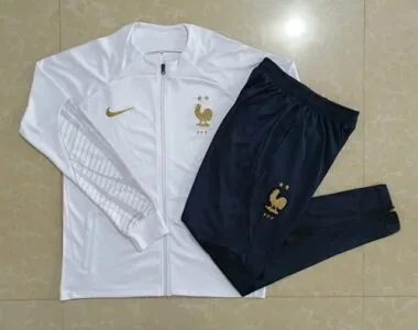 A529# 22-23 France white jacket tracksuit size S-2XL
