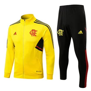 A527# 22-23 Flamengo yellow jacket tracksuit size S-2XL
