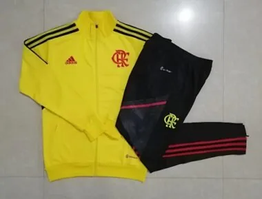 A527# 2022/23 Flamengo yellow jacket tracksuit size