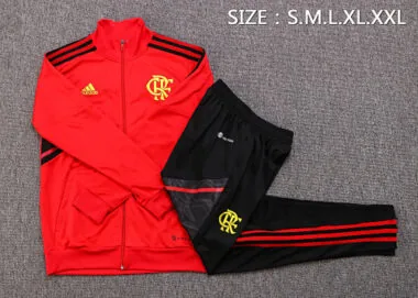 A526# 22-23 Flamengo red jacket tracksuit size S-2XL