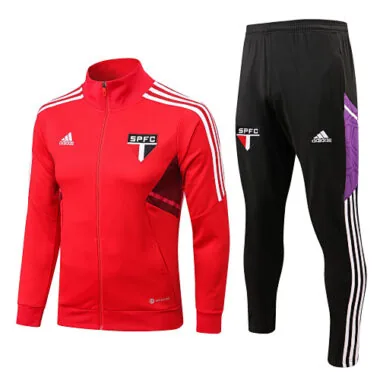 A521# 22-23 Sao Paulo red jacket tracksuit size S-2XL