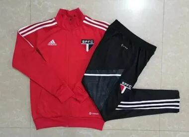 A521# 22-23 Sao Paulo red jacket tracksuit size S-2XL