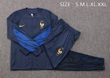 A519# 22-23 France navy blue jacket tracksuit size S-2XL