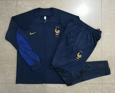 A519# 22-23 France navy blue jacket tracksuit size S-2XL