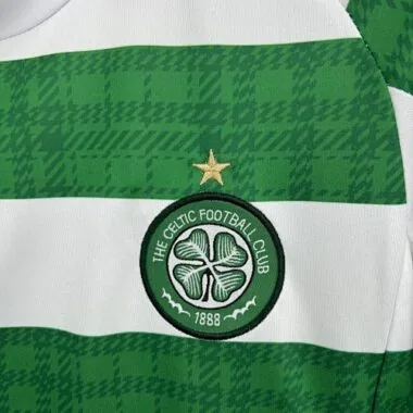 25-26 Kids Celtic Home Kit No Sponsor Cheap Football Jersey Wholesale Yupoo