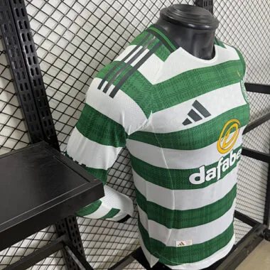 25-26 Players Celtic Home Kit Long Sleeve Cheap Football Jersey Wholesale Yupoo