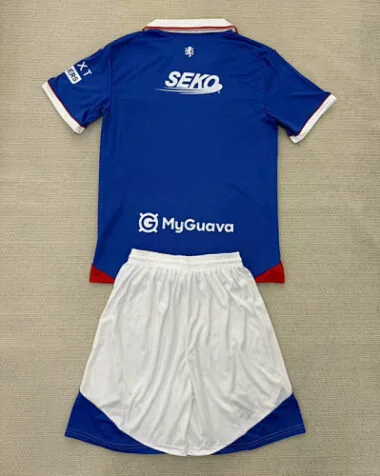 25-26 Kids Rangers Home Kit Cheap Football Jersey Wholesale Yupoo