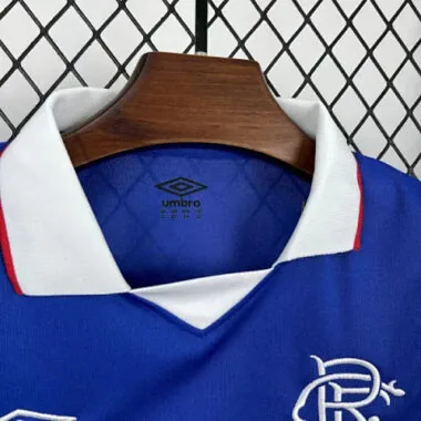 25-26 Kids Rangers Home Kit Cheap Football Jersey Wholesale Yupoo