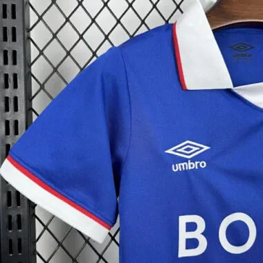25-26 Kids Rangers Home Kit Cheap Football Jersey Wholesale Yupoo