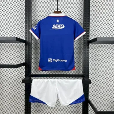 25-26 Kids Rangers Home Kit Cheap Football Jersey Wholesale Yupoo