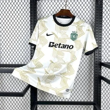 25-26 Sporting Lisbon White Special Edition Kit Cheap Soccer Wholesale Jersey