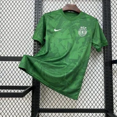 25-26 Sporting Lisbon Green Pre-Match Kit Cheap Soccer Wholesale Jersey