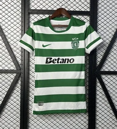 25-26 Sporting Lisbon Women#039;s Home Kit Cheap Football Jersey Wholesale Yupoo