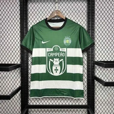 23-24 Sporting Lisbon Champion Kit Special Edition Soccer Uniform