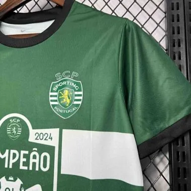 23-24 Sporting Lisbon Champion Kit Special Edition Soccer Uniform