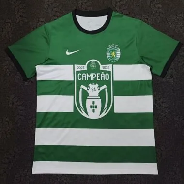 23-24 Sporting Lisbon Champion Kit Special Edition Soccer Uniform