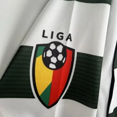 01-03 Sporting Lisbon Home Retro Kit Long Sleeve Vintage Shirt Soccer Jerseys Yupoo