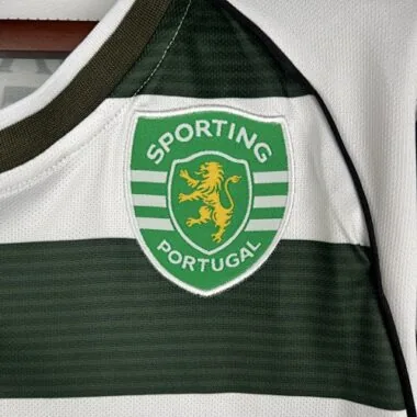 01-03 Sporting Lisbon Home Retro Kit Long Sleeve Vintage Shirt Soccer Jerseys Yupoo