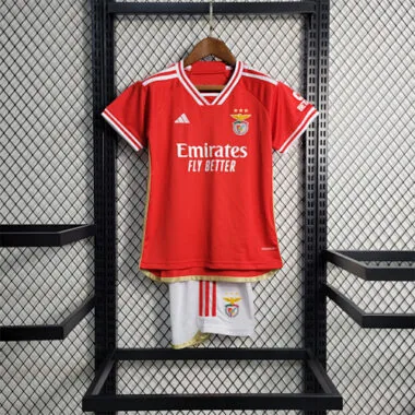 23-24 Benfica Home Kids Kits Football Jerseys Yupoo