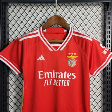 23-24 Benfica Home Kids Kits Football Jerseys Yupoo