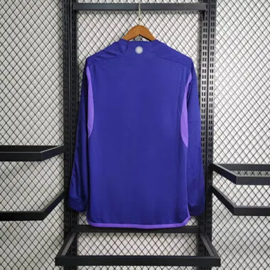 2022 Long Sleeved 3 Stars Argentina Away S-XXL Cheap Soccer Jerseys