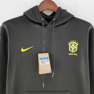 Moletom com capuz Brasil 2022 Preto