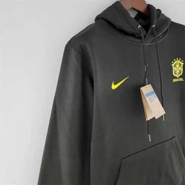 Moletom com capuz Brasil 2022 Preto