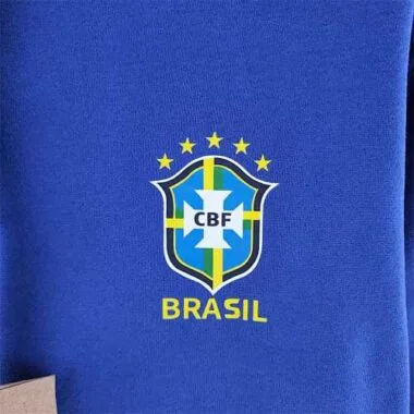 Moletom com capuz Brasil 2022, azul