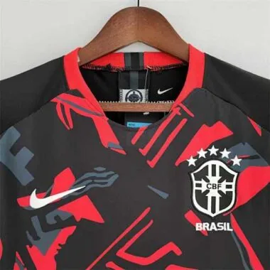 2022 Brazil training suit red black