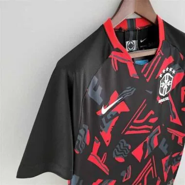 2022 Brazil training suit red black