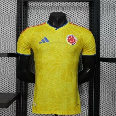 2026 Player Colombia Home Long Sleeve Kit World Cup S-3XL Cheap Football Jersey Wholesale Yupoo