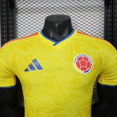 2026 Player Colombia Home Long Sleeve Kit World Cup S-3XL Cheap Football Jersey Wholesale Yupoo