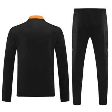 24-25 Colombia black with orange half zipper training tracksuit size S-2XL