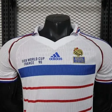 1998 Retro Player France Away Kit World Cup Cheap Football Jersey Wholesale Yupoo