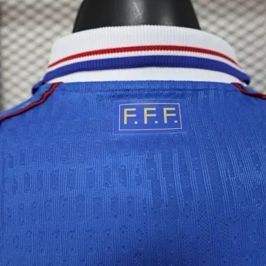 Equipamento de casa da seleção francesa de 1998, estilo retro, para o Mundial – Camisola de futebol barata, venda por grosso na Yupoo
