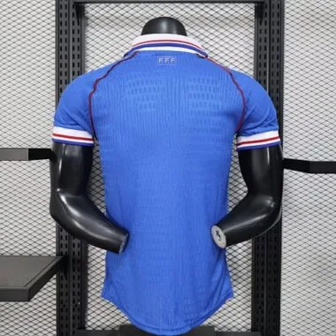 Equipamento de casa da seleção francesa de 1998, estilo retro, para o Mundial – Camisola de futebol barata, venda por grosso na Yupoo