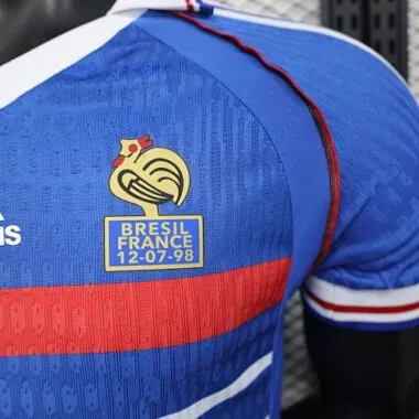 Equipamento de casa da seleção francesa de 1998, estilo retro, para o Mundial – Camisola de futebol barata, venda por grosso na Yupoo