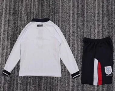 1998 Kids Retro England Home Kit Long Sleeve World Cup Cheap Football Jersey Wholesale Yupoo