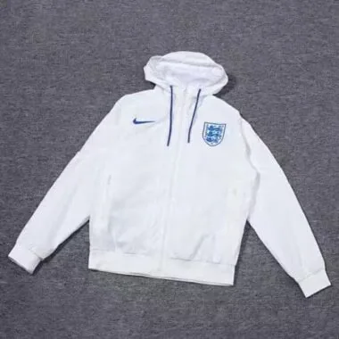 2024 England White Wincbreak Hoodie Jackets Football AAAAJersey Supplier