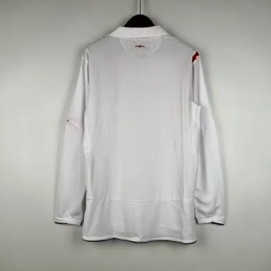 2006 Retro Long Sleeve England Home S-XXL
