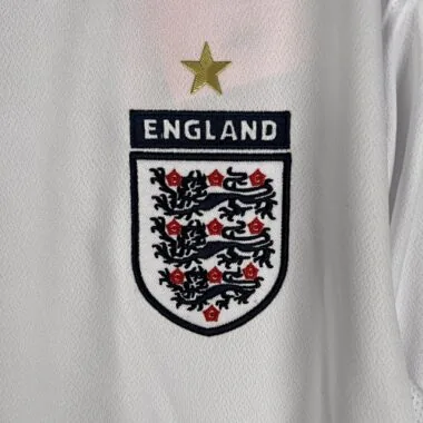 2006 Retro Long Sleeve England Home S-XXL