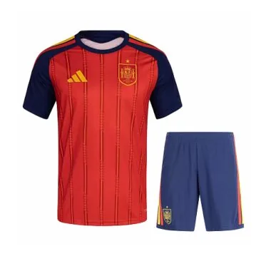 2026 Spain Home Kit Jersey+Shorts World Cup Cheap Football Jersey Wholesale Yupoo