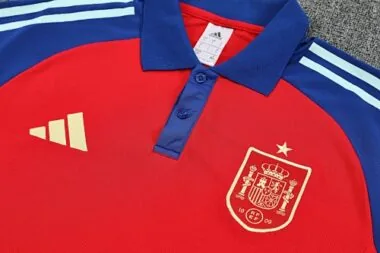2025 Spain Training Kits Tracksuits Polo Cheap Football Jersey Wholesale Yupoo