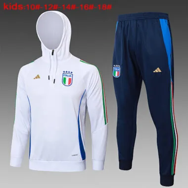 2024 Italy Kids Hoodie Long Sleeve Training Suit Yupoo
