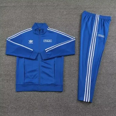 2024 Italy Long Sleeve Kits Blue Jacket Suits Soccer Jerseys Yupoo