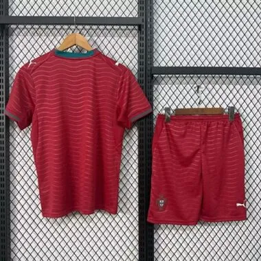 2026 Kids Portugal Home Kit World Cup Cheap Football Jersey Wholesale Yupoo
