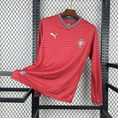 2026 Portugal Home Long Sleeve Kit S-4XL World Cup Cheap Football Jersey Wholesale Yupoo