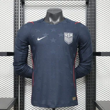 2026 Player USA Away Long Sleeve Kit World Cup Cheap Football Jersey Wholesale Yupoo