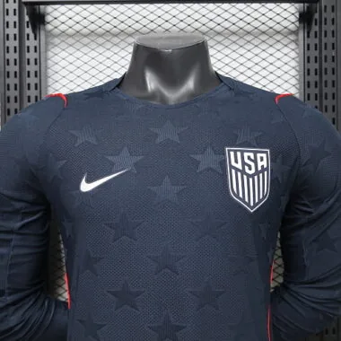 2026 Player USA Away Long Sleeve Kit World Cup Cheap Football Jersey Wholesale Yupoo