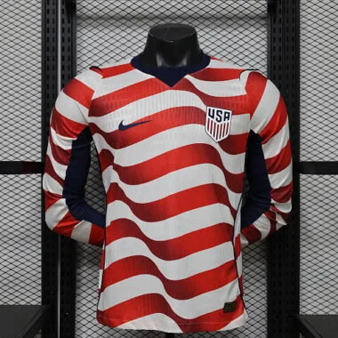 2026 Player USA Home Long Sleeve Kit World Cup Cheap Football Jersey Wholesale Yupoo